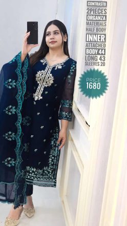 Pakistani inspired  dress (free size stitched)🖤🥀