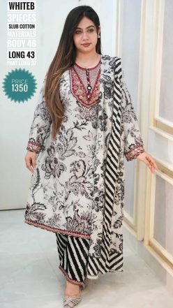 Embroidery dress (free size stitched)