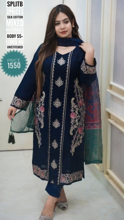 Embroidery  dress (unstitched)