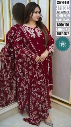 Pakistani inspired  (semi stitched )