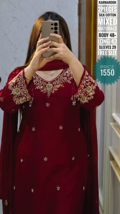 Karchupi dress (semi-stitched)