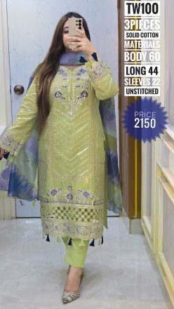 Pakistani inspired dress ( unstitched)