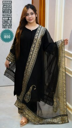 Pakistani inspired dress ( Free size stitched)