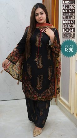 Pakistani inspired dress (free size stitched)