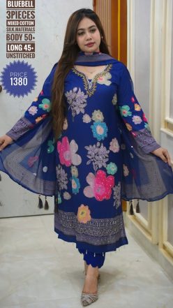 Alternative view of Karchupi dress (unstitched)🖤🥀