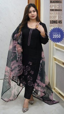 embroidery dress ( unstitched)🖤🥀