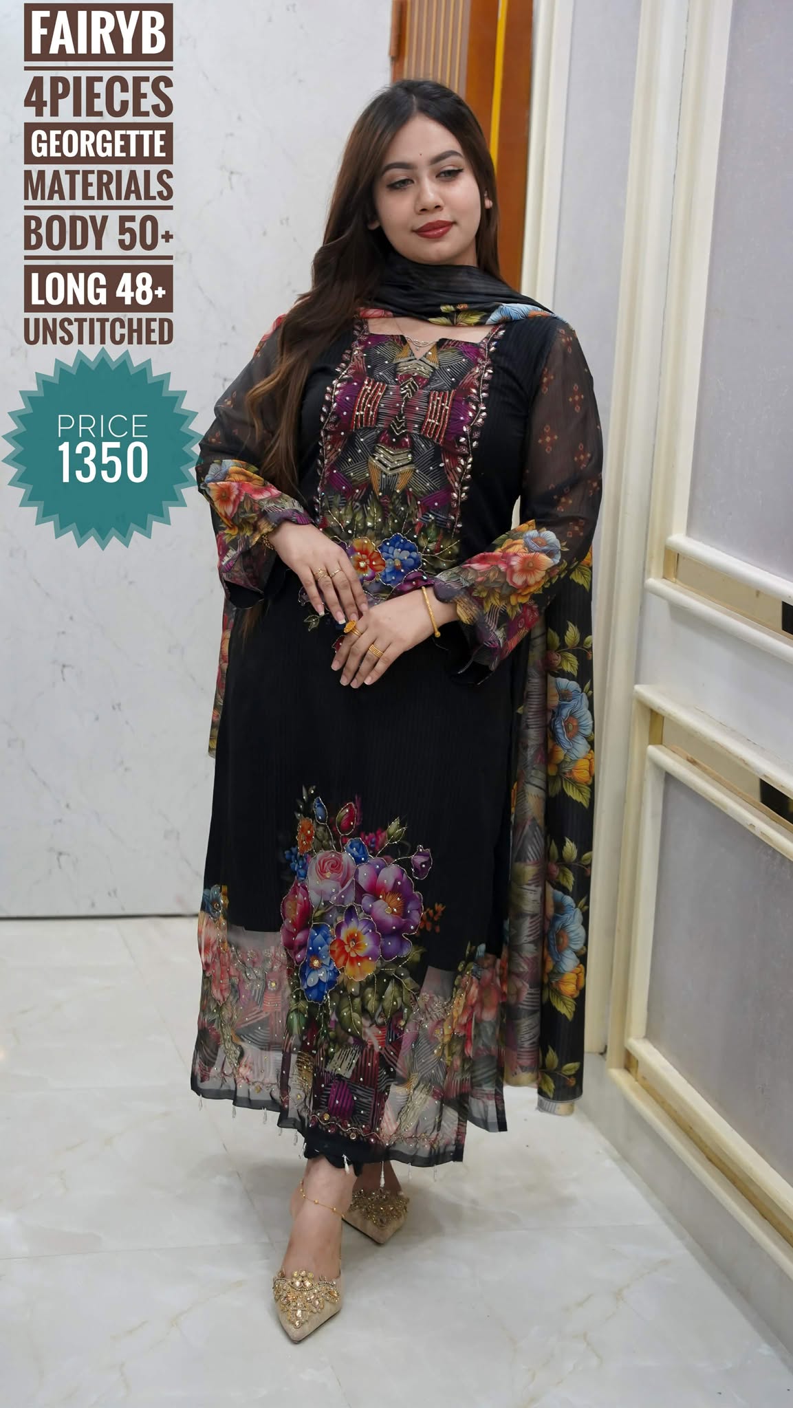 Karchupi dress (unstitched) - Image 2