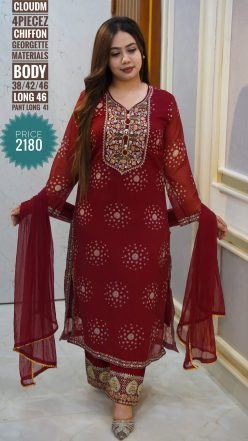 Alternative view of Pakistani inspired dress ( stitched)🖤🥀