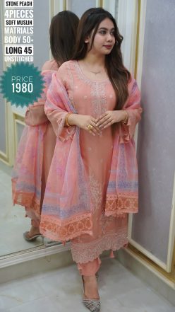 Embroidery dress ( unstitched)