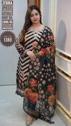 Alternative view of Karchupi dress (unstitched)🖤🥀