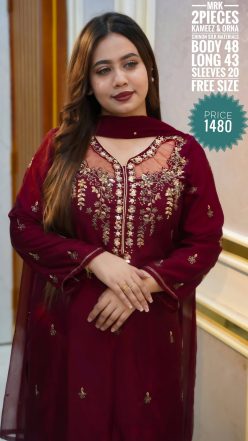 Karchupi dress (semi-stitched)🖤🥀