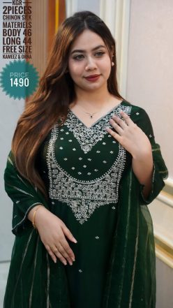 Karchupi dress ( semi-stitched)🖤🥀