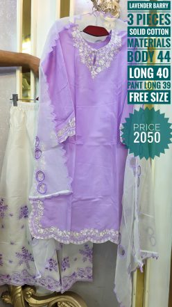 Embroidery dress (Free size stitched)