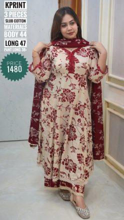 Embroidery  dress (free size stitched)🖤🥀
