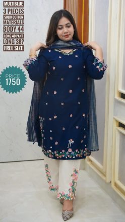 Embroidery  dress (free size stitched)🖤🥀