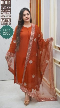 Embroidery dress ( stitched)