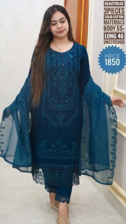 Embroidary dress (Unstitched)