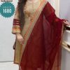 Embroidery dress (semi-stitched)