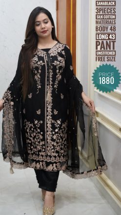 Embroidery dress ( Semi- stitched)