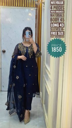 Karchupi dress (semi- stitched)