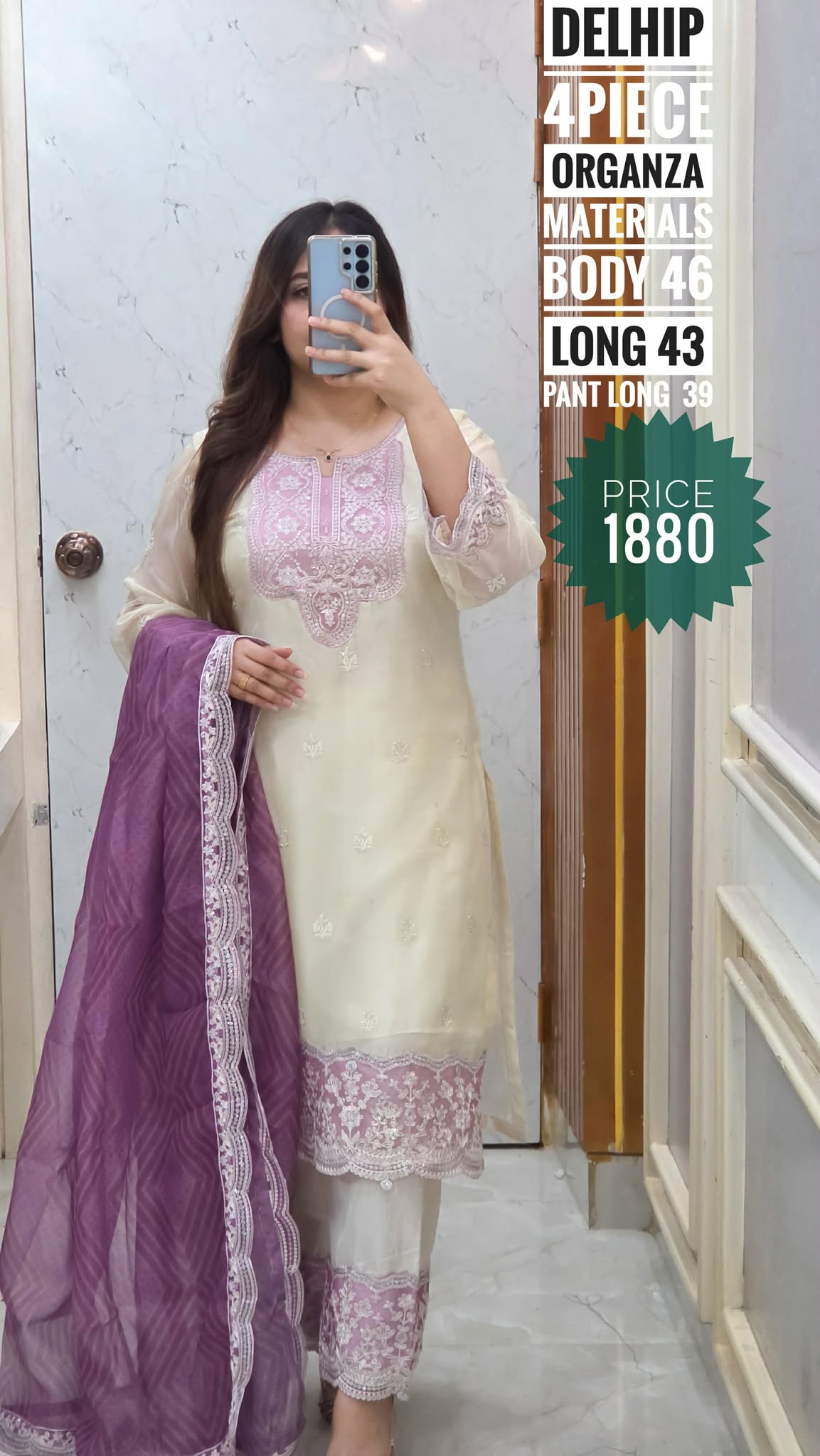 Embroidery dress (semi-stitched)