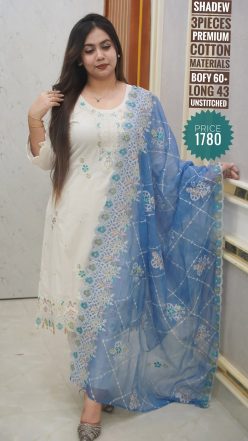 Embroidery dress ( unstitched)