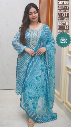 karchupi dress (unstitched)