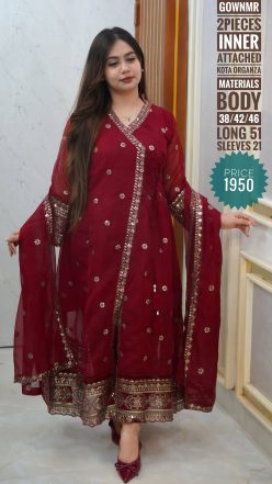 Embroidery dress (stitched)