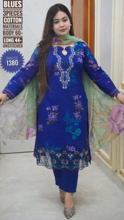 Embroidary dress ( unstitched)
