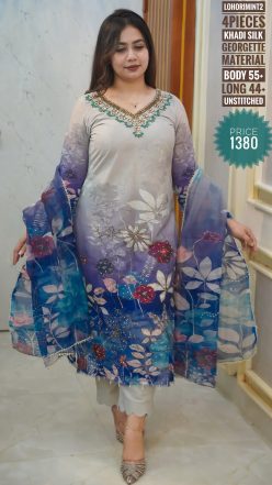 Alternative view of karchupi dress (unstitched)🖤🥀