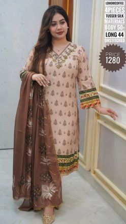 Karchupi dress ( unstitched)🖤🥀