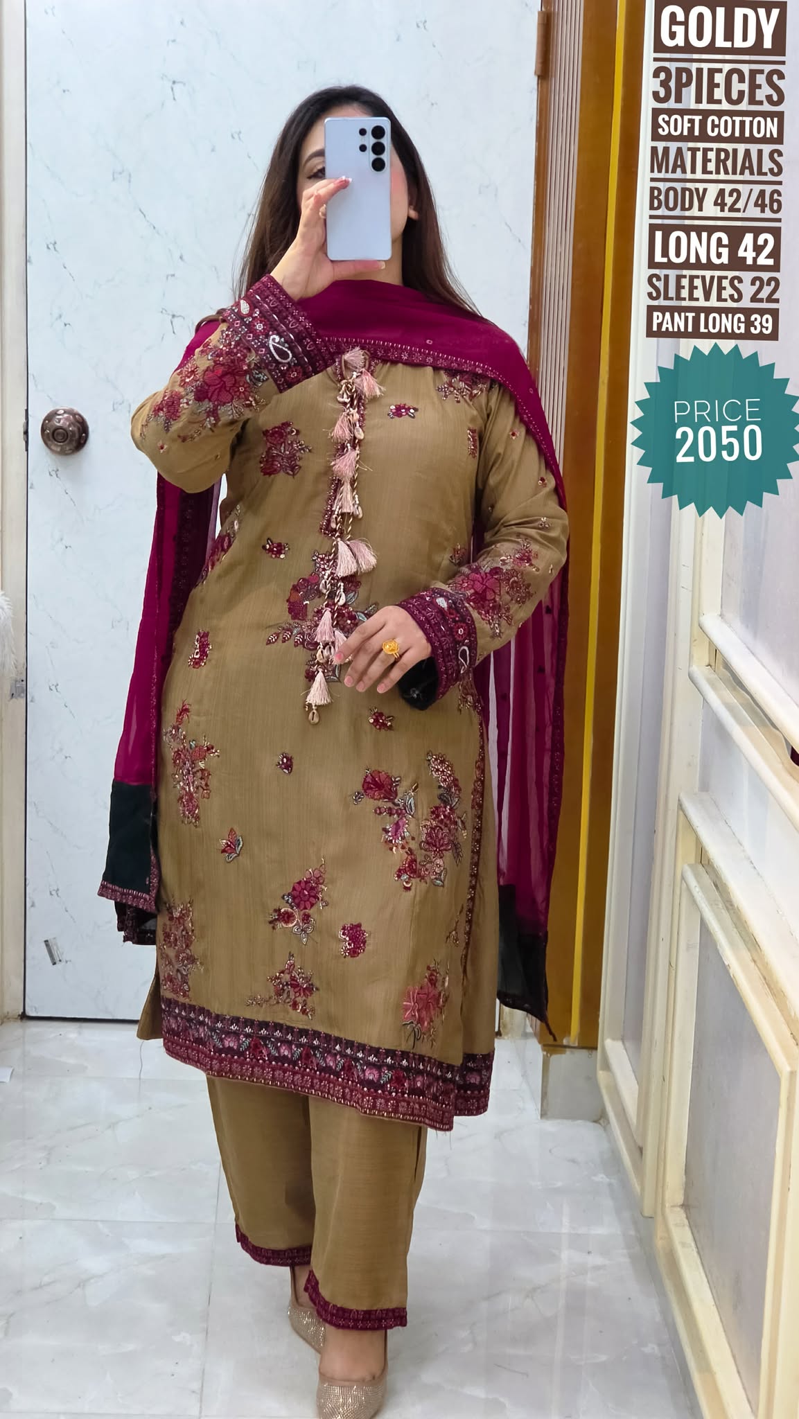 Embroidary dress ( stitched)
