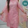 Embroidary dress ( semi- stitched)