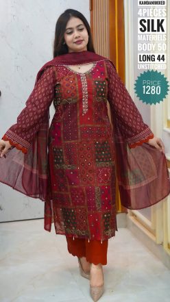 karchupi dress (unstitched)