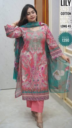 Embroidary dress ( unstitched)