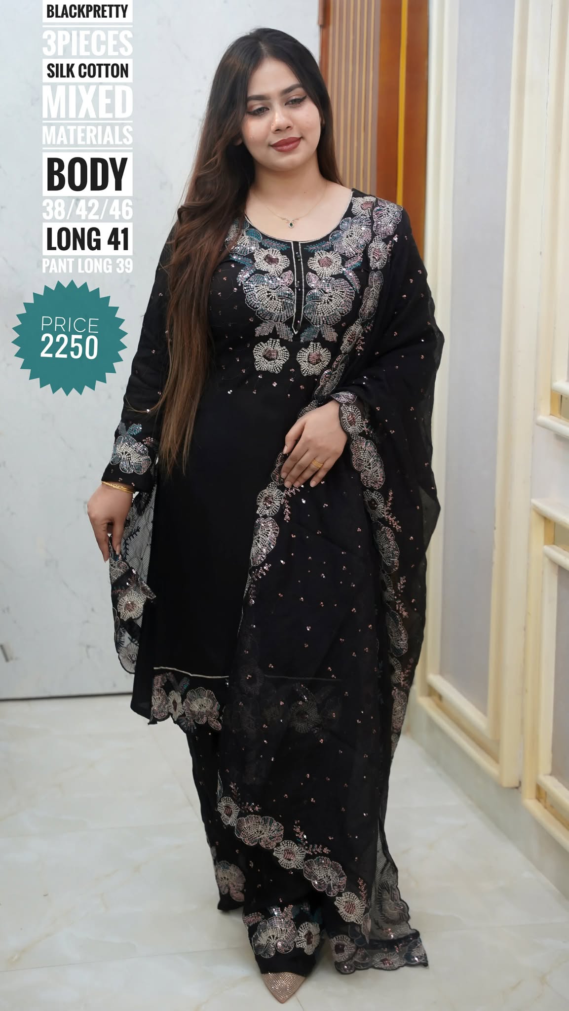 Embroidery dress ( stitched)