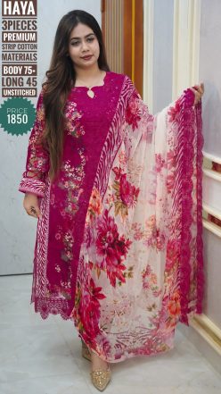 Embroidary dress ( unstitched)